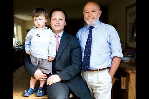The present day Durtnells: chairman John (right) with his son Alexander, and his son William